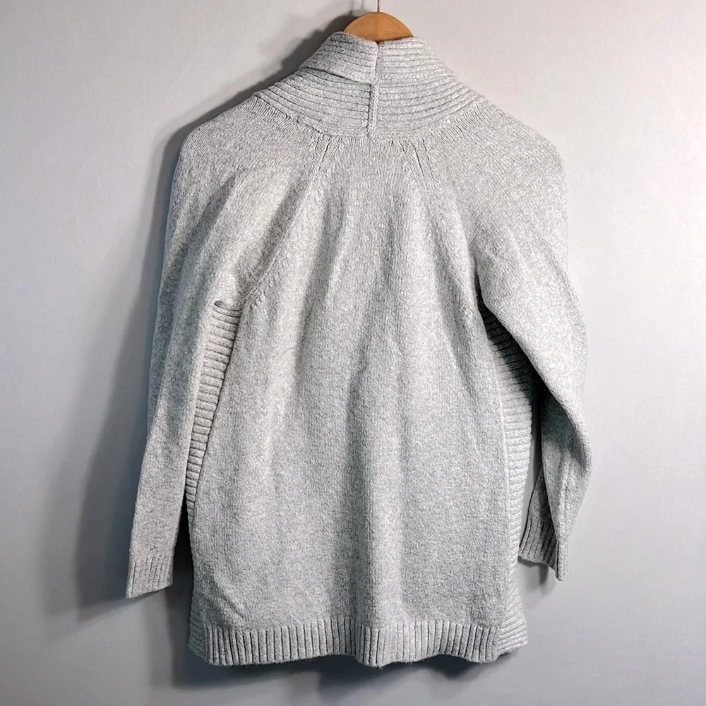 J Jill Grey Cardigan Sweater size S - Picture 6 of 8